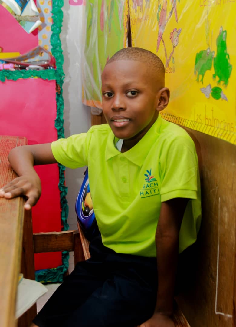 A Teach Haiti student in class